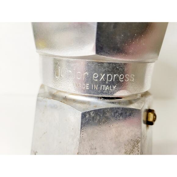 Vtg Junior Express Coffee Espresso Moka Pot Crusinallo Made in Italy - Picture 5 of 7